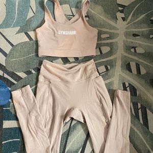 Nude gymshark set